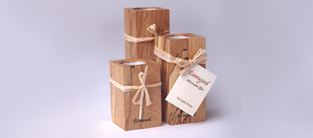 Set of 3 Vertical Tea Light Holders
